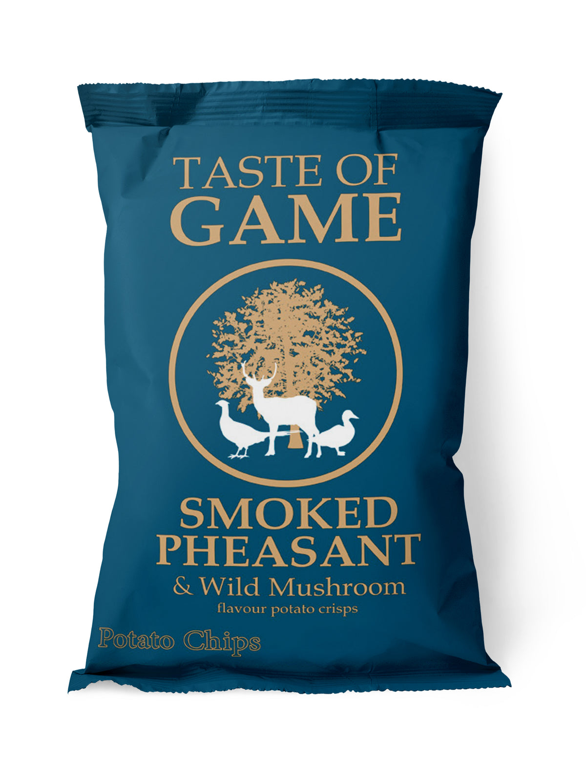 Mixed Box - Spiced Venison with Capers & Fennel, Wild Boar and Apple, Wild Duck and Plum, Grouse and Whinberry, Smoked Pheasant and Wild Mushroom Crisps 150g (Case of 12)
