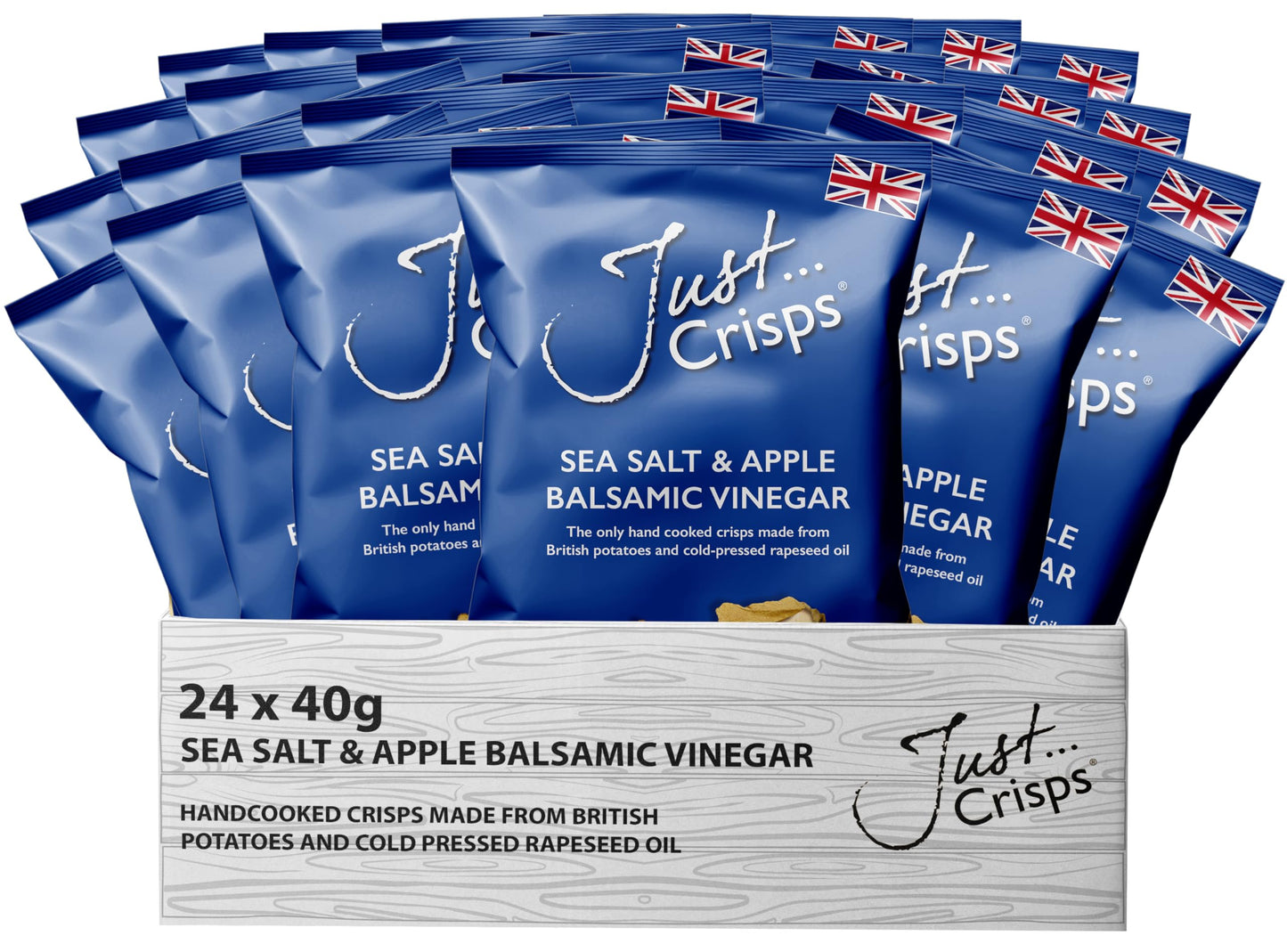 Sea Salt and Apple Balsamic Vinegar Crisps 40g (Case of 24)