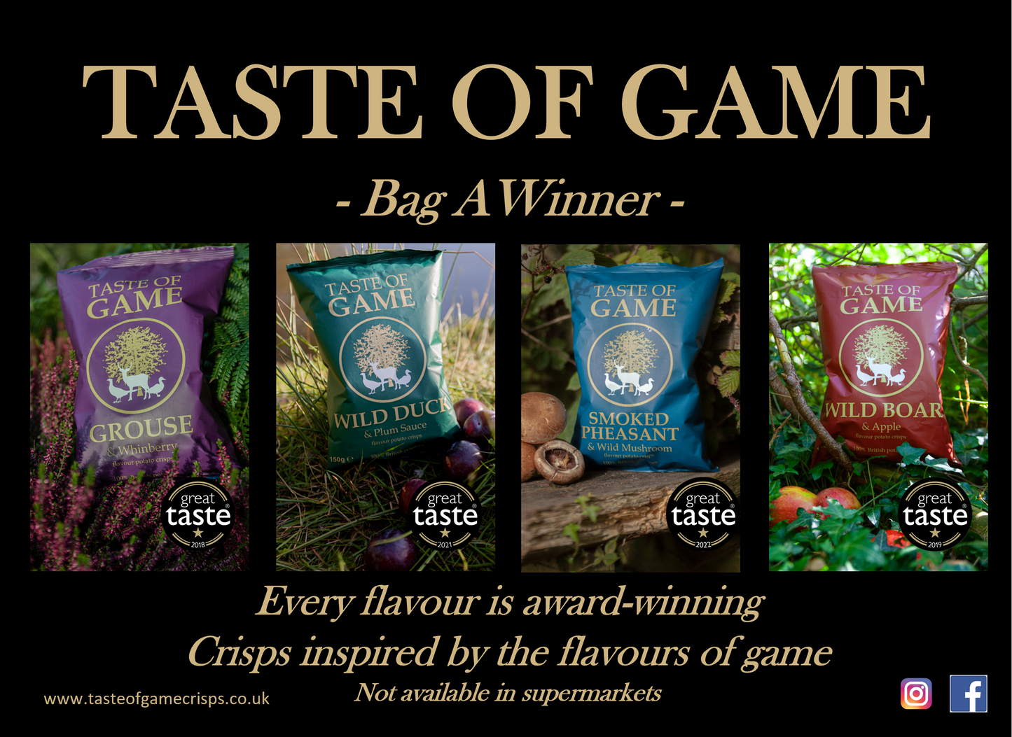 Wild Boar and Apple Crisps 150g (Case of 12)
