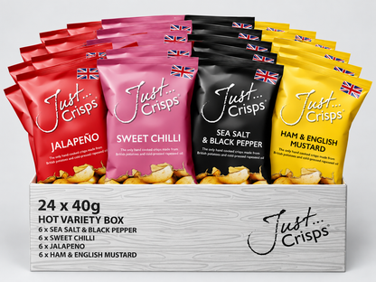 Hot Mixed Variety Box with Ham & English Mustard 40g (Case of 24)