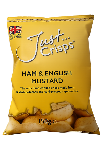 Ham & English Mustard Crisps 150g (Case of 12)
