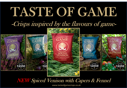 Spiced Venison with Capers & Fennel Crisps 150g (Case of 12)